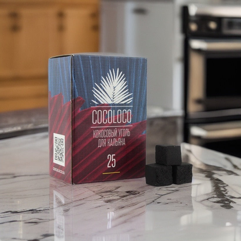 Coco Loco Premium Shisha Charcoal (cube, 25mm, 1 kg)