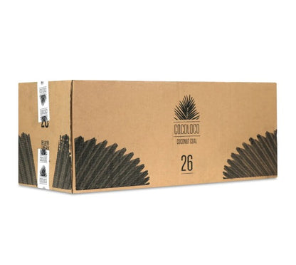 Coco Loco Premium Shisha Charcoal 26mm 20kg Wholesale Master Carton