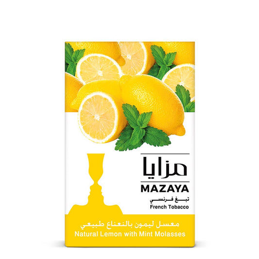 Ναργιλέ Mazaya με γεύση λεμονιού και μέντας 250g-1 kg